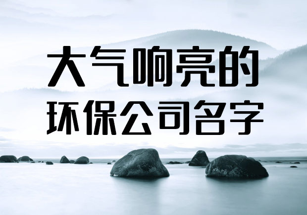 大氣響亮的環保公司名字大全2022-探鳴公司起名網.jpeg